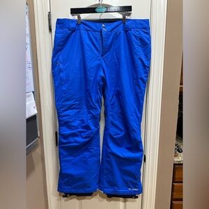 Men’s Royal Blue Columbia OmniTech Ski/Snow Pants Size XXL